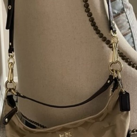 Coach Madison Op Art Satin Shoulder Bag 14337 - Picture 6 of 7